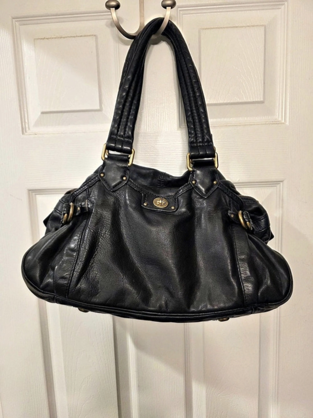 Marc by Marc Jacobs Totally Turnlock Faridah Hobo Black Shoulder Bag